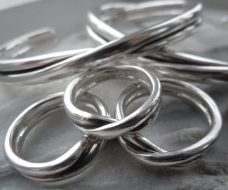 Evighet - ringar och armband, silver