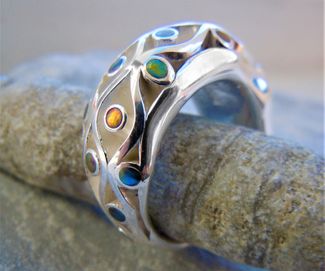 Fröjd - ring, silver och titan