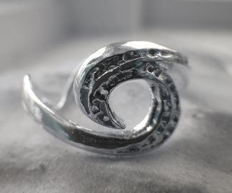 Vatten - ring, silver
